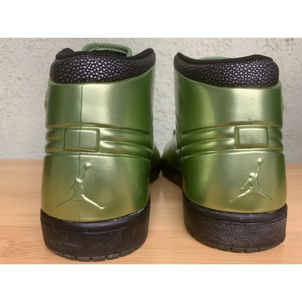 Size 8 Jordan Air Jordan 1 Anodized‎ Green Spark Black 414823-301 Men's Sneaker